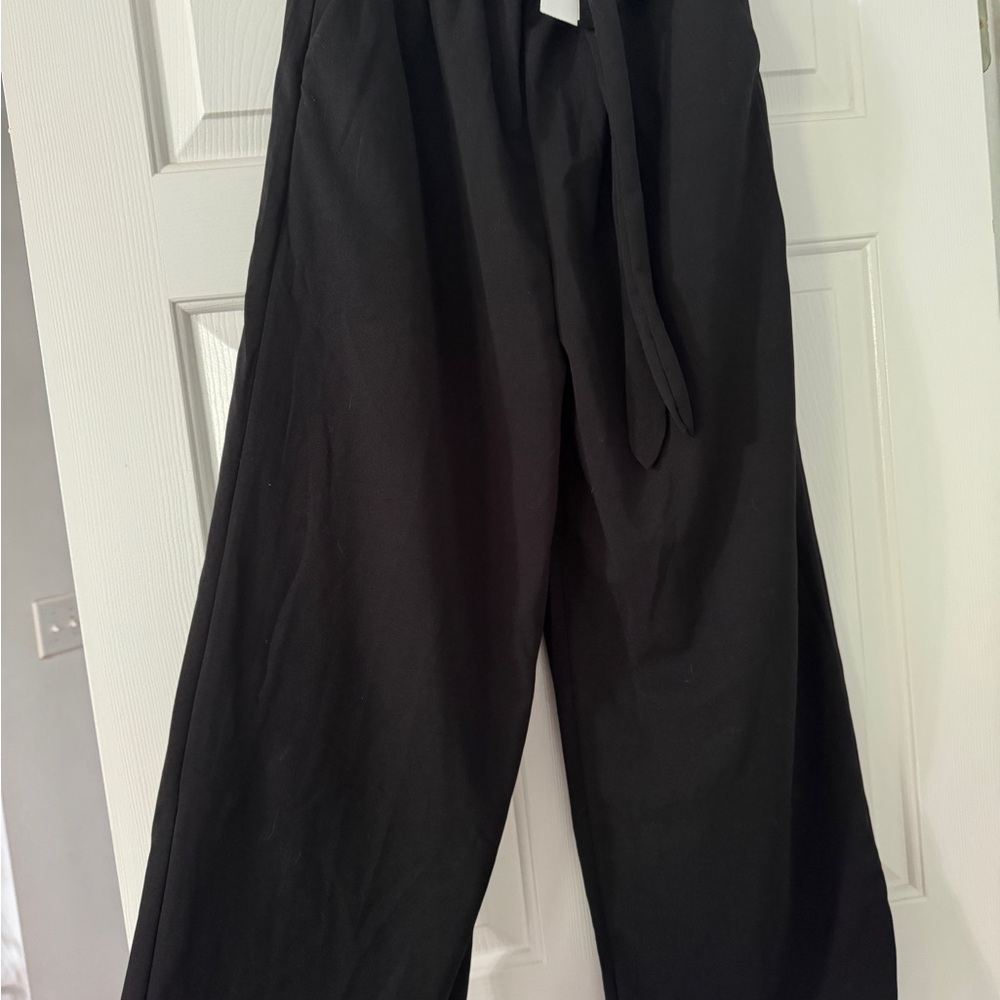 Black Women's Wideleg Pants